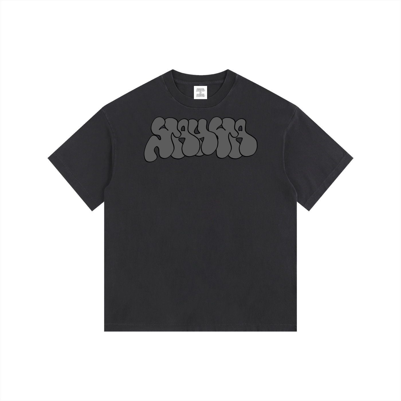 Yahya Washed Oversized Cotton T-Shirt(Black)